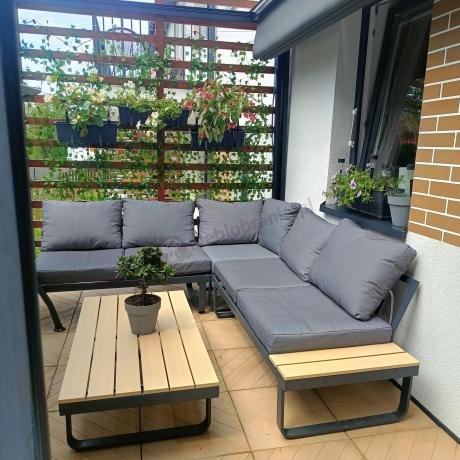 Nowoczesny narożnik na taras - Panaon Corner 220x220 - WG