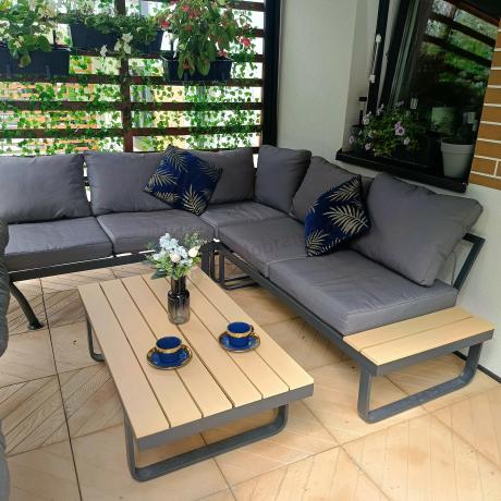 Nowoczesny narożnik na taras - Panaon Corner 220x220 - WG