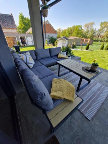 Nowoczesny narożnik na taras - Panaon Corner 220x220 - WG