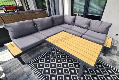 Nowoczesny narożnik na taras - Panaon Corner 220x220 - WG