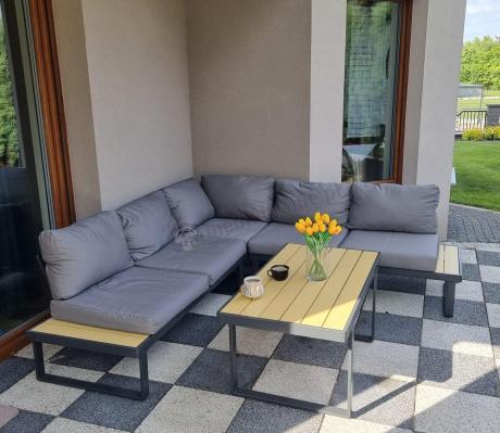 Nowoczesny narożnik na taras - Panaon Corner 220x220 - WG