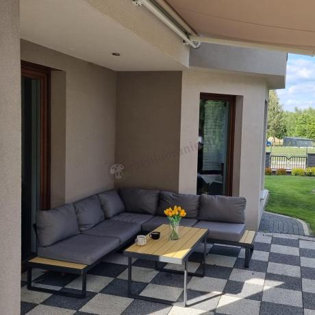 Nowoczesny narożnik na taras - Panaon Corner 220x220 - WG