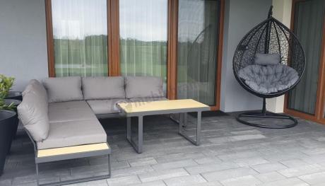 Nowoczesny narożnik na taras - Panaon Corner 220x220 - WG