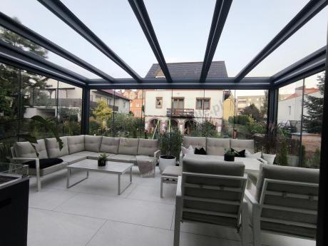 Nowoczesny narożnik ogrodowy Elke Corner - White