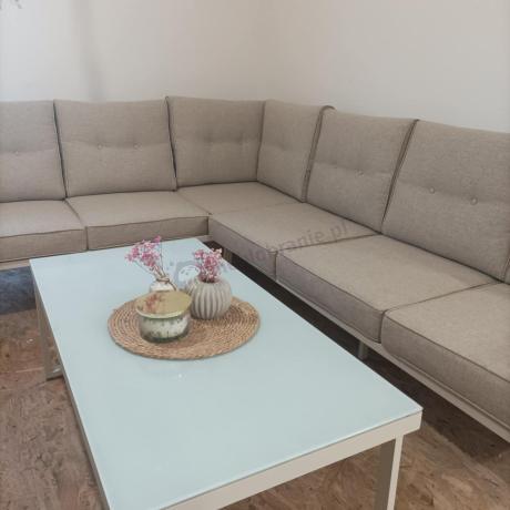 Nowoczesny narożnik ogrodowy Elke Corner - White