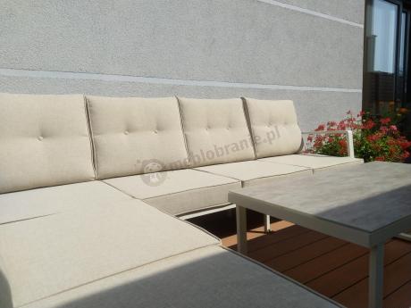 Nowoczesny narożnik ogrodowy Elke Corner - White