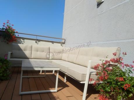 Nowoczesny narożnik ogrodowy Elke Corner - White