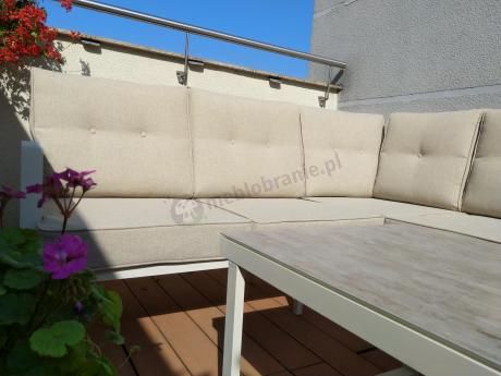 Nowoczesny narożnik ogrodowy Elke Corner - White