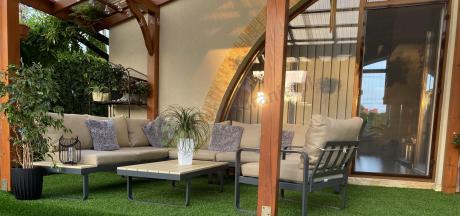 Nowoczesny narożnik ogrodowy z fotelem Panaon Corner XL WB