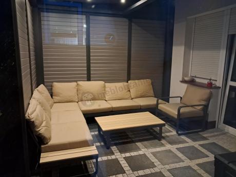 Nowoczesny narożnik ogrodowy z fotelem Panaon Corner XL WB