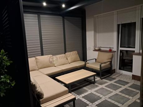 Nowoczesny narożnik ogrodowy z fotelem Panaon Corner XL WB