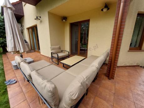 Nowoczesny narożnik ogrodowy z fotelem Panaon Corner XL WB