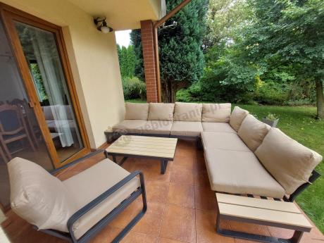 Nowoczesny narożnik ogrodowy z fotelem Panaon Corner XL WB