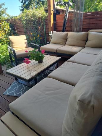 Nowoczesny narożnik ogrodowy z fotelem Panaon Corner XL WB