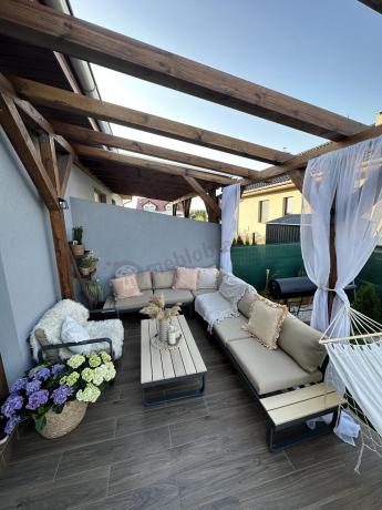 Nowoczesny narożnik ogrodowy z fotelem Panaon WB