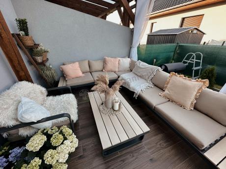 Nowoczesny narożnik ogrodowy z fotelem Panaon WB