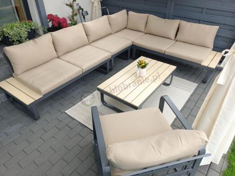 Nowoczesny narożnik ogrodowy z fotelem Panaon WB