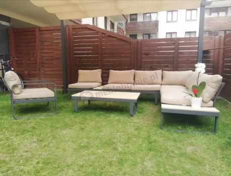 Nowoczesny narożnik ogrodowy z fotelem Panaon WB