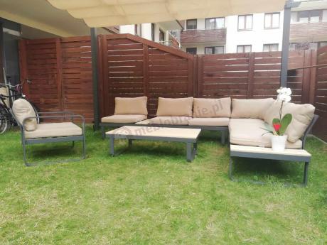 Nowoczesny narożnik ogrodowy z fotelem Panaon WB