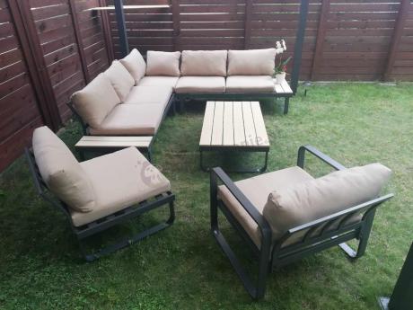 Nowoczesny narożnik ogrodowy z fotelem Panaon WB