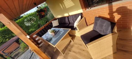 Pleciony zestaw ogrodowy z technorattanu Topiano Plus Yellow & Black