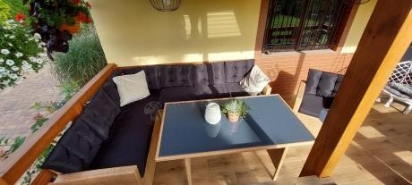 Pleciony zestaw ogrodowy z technorattanu Topiano Plus Yellow & Black