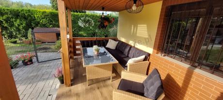 Pleciony zestaw ogrodowy z technorattanu Topiano Plus Yellow & Black