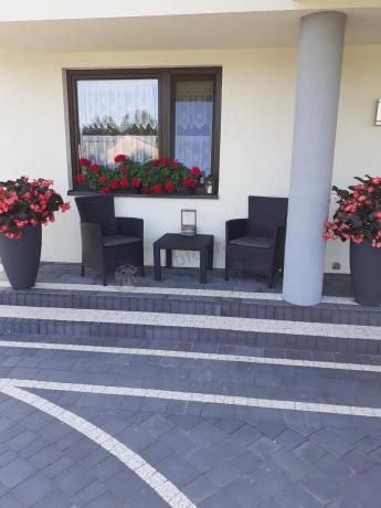 Grafitowy zestaw balkonowy