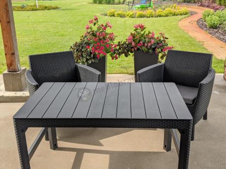 zestaw ogrodowy na nóżkach