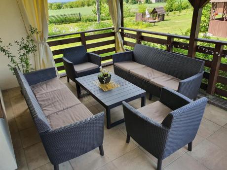 Salemo Fiesta Lyon Max Brązowy zestaw ogrodowy