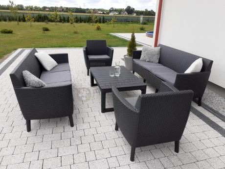 Zestaw ogrodowy z podnoszonym stolikiem