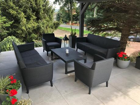 Zestaw ogrodowy z podnoszonym stolikiem