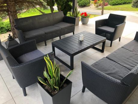 Zestaw ogrodowy z podnoszonym stolikiem