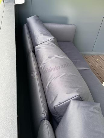 Sofa ogrodowa 3-osobowa 240 cm LIMIT grafit