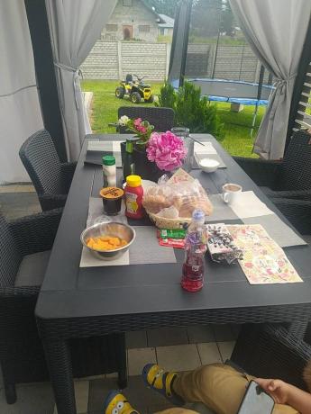 Stół ogrodowy 160x90cm i 6 krzeseł Meblobranie TG6 grafit