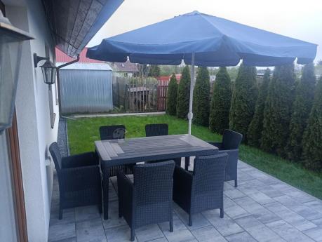 Stół ogrodowy 160x90cm i 6 krzeseł Meblobranie TG6 grafit