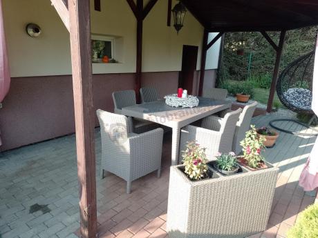 Stół ogrodowy i 6 foteli Meblobranie TG6 - cappuccino