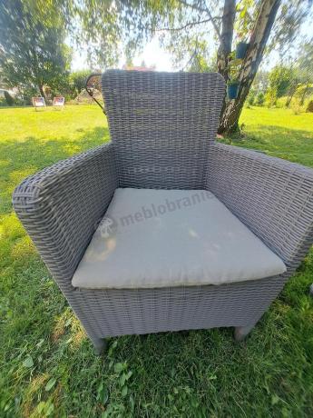 Stół ogrodowy i 6 foteli Meblobranie TG6 - cappuccino