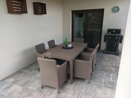 Stół ogrodowy i 6 foteli Meblobranie TG6 - cappuccino