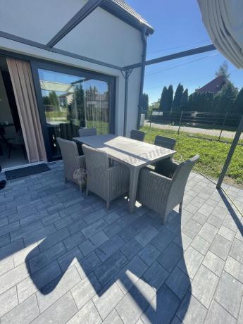 Stół ogrodowy z fotelami dla sześciu osób Meblobranie TF6 cappuccino