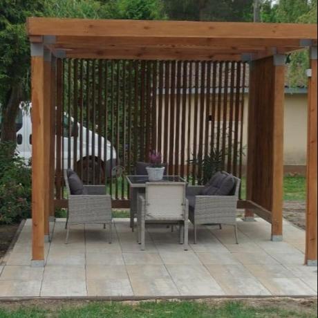 Szare meble ogrodowe technorattan Torino Grande - grey