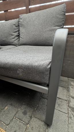 Szary komplet nowoczesnych mebli na taras Ater Dining - Dark Grey