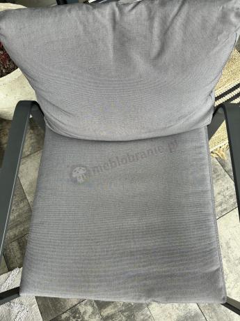 Szary narożnik tarasowy 220x220cm z fotelem - Panaon Corner - GG