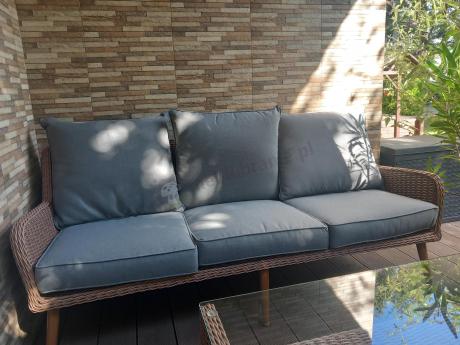 Technorattanowe meble na taras premium Cioso - Brown