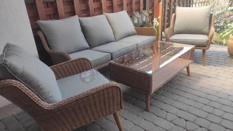 Technorattanowe meble na taras premium Cioso - Brown