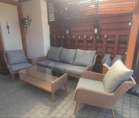 Technorattanowe meble na taras premium Cioso - Brown