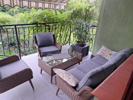 Technorattanowe meble na taras premium Cioso - Brown
