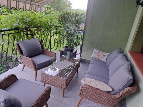 Technorattanowe meble na taras premium Cioso - Brown