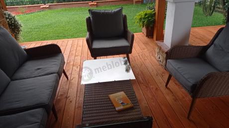 Technorattanowe meble na taras premium Cioso - Brown