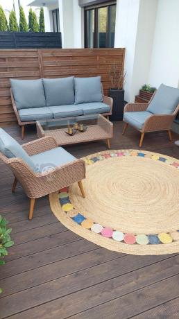 Technorattanowe meble na taras premium Cioso - Brown